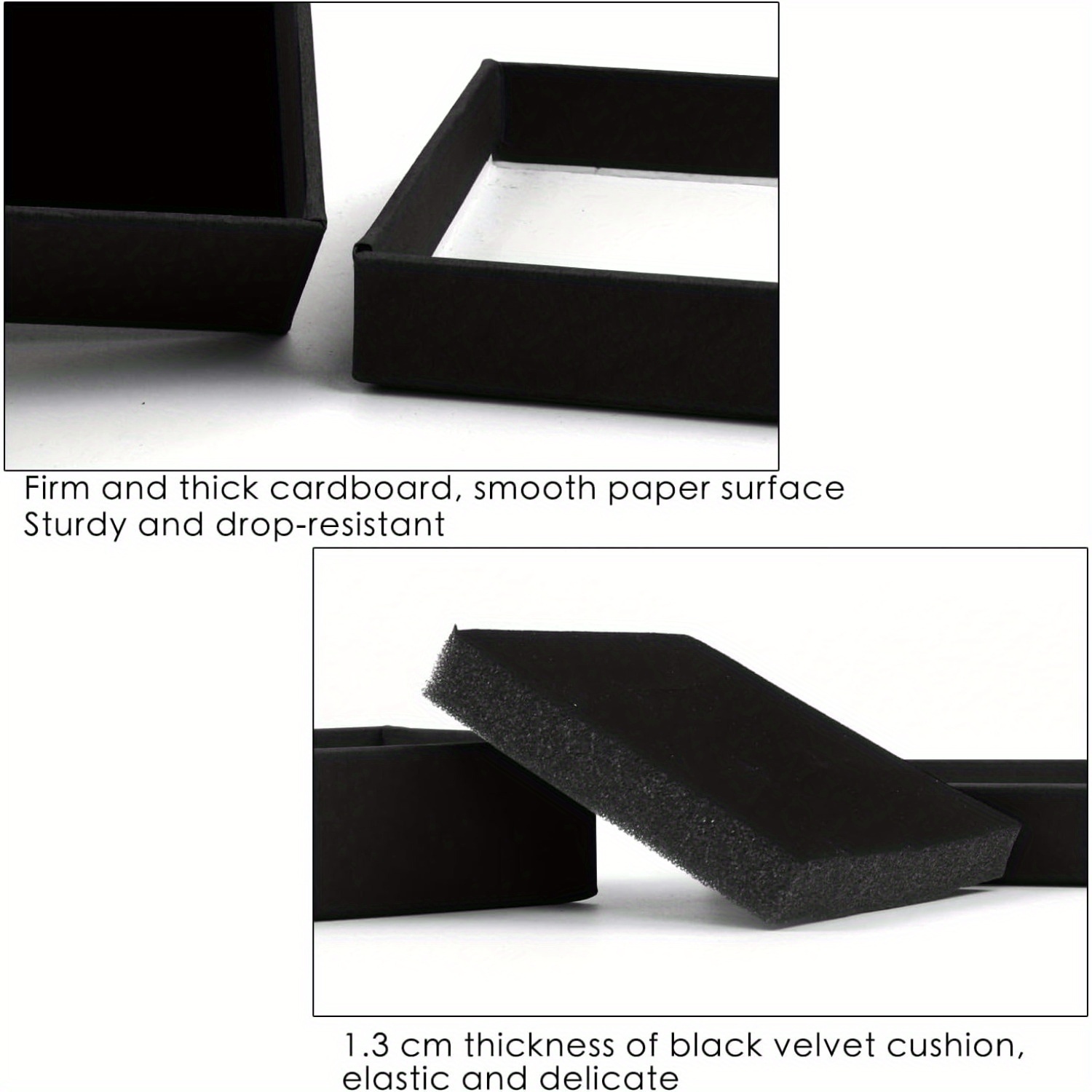 12pcs Square Cardboard Jewelry Gift Boxes